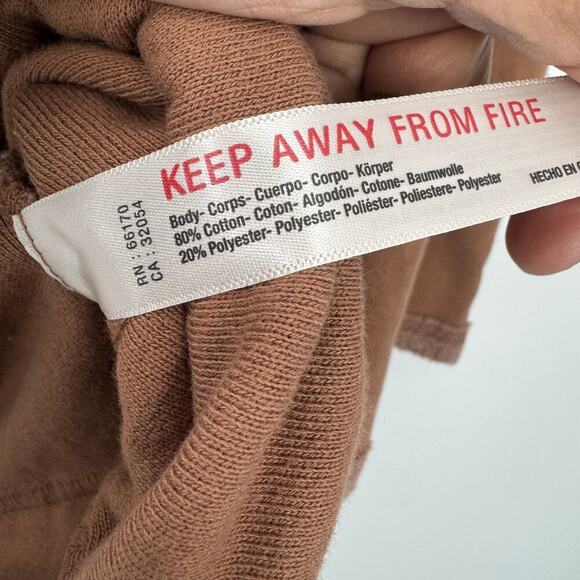 Free People Free-Est - Raven Pullover Hoodie Sweatshirt Otter Brown Size S NWOT - Picture 11 of 12